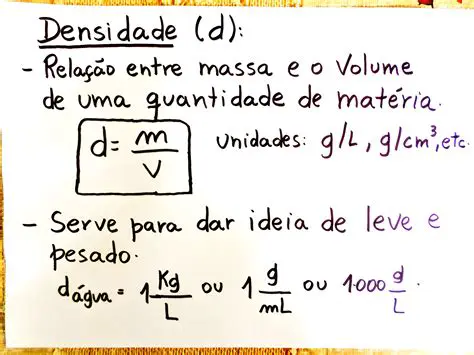 Densidade e volume do objeto
