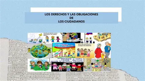 Derechos y obligaciones del ciudadano