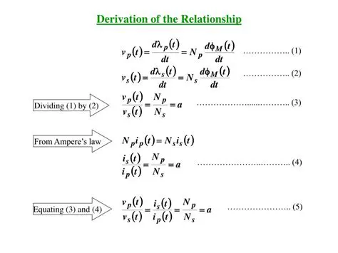 Derivation of the Relationship