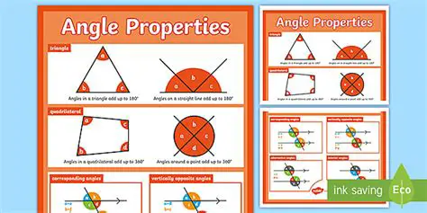 Describe the properties of angles and shapes