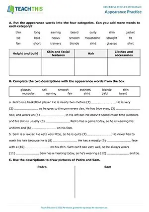 Descrierea aspectului fizic