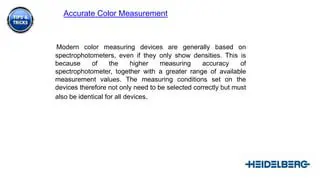 Description of Color Measuring Devices
