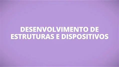 Desenvolvimento de estruturas