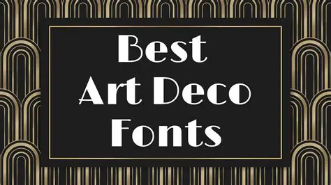 Design Principles of Art Deco Fonts