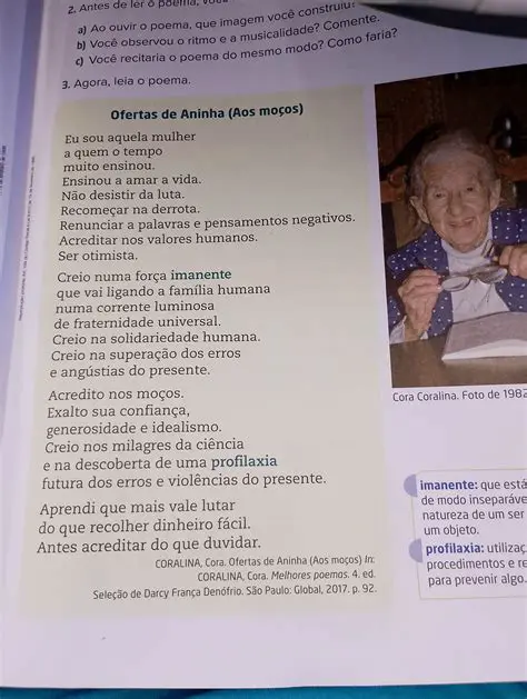 Desvendar a mensagem do poema