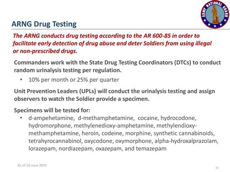 Deter soldiers from abusing drugs