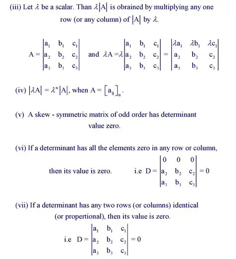 Determinant Identification