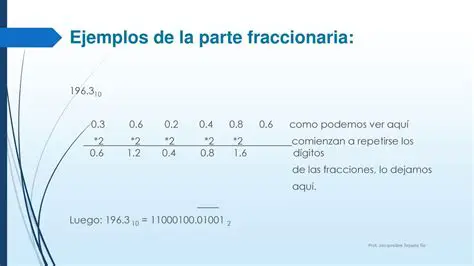 Determinar la longitud de la parte fraccionaria