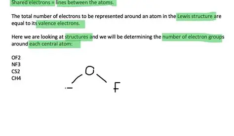 Determine the number of electron groups