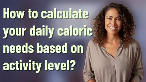 Determine your daily caloric needs