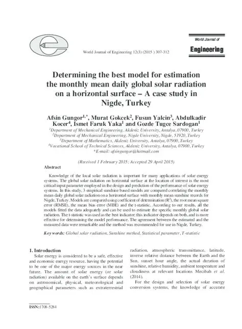 Determining the Best Model