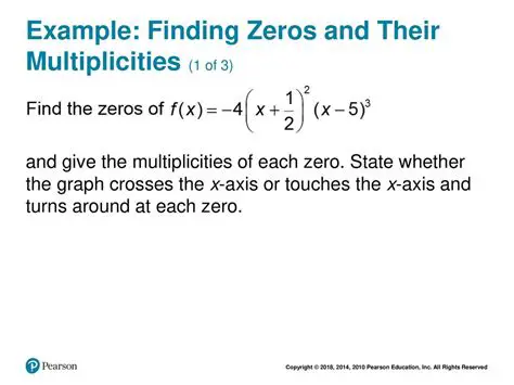 Determining the Multiplicity of Each Zero