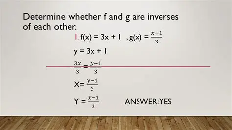 Determining Whether f and g are Inverses