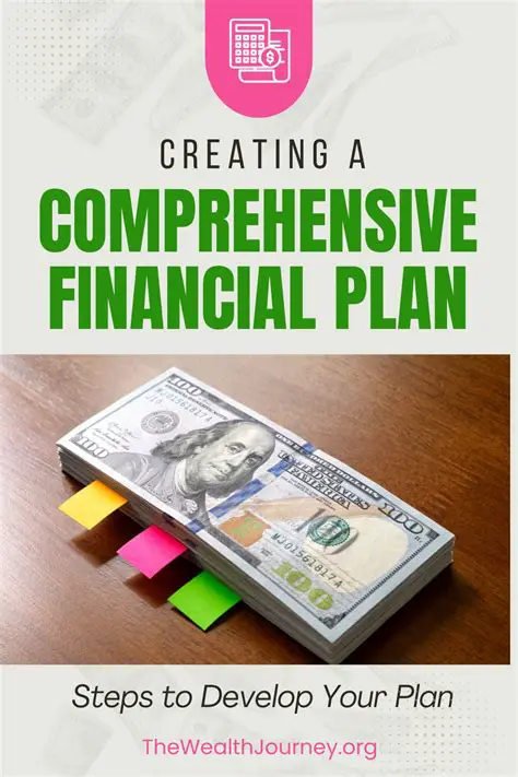 Develop a comprehensive financial plan