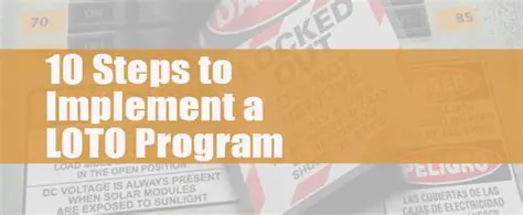 Develop a Comprehensive LOTO Program
