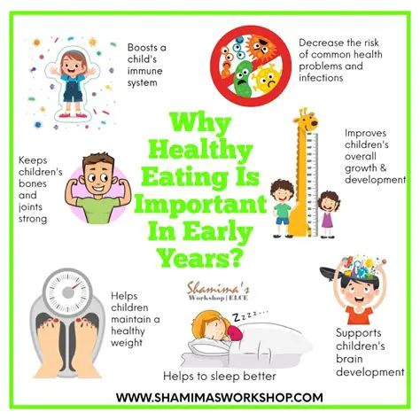 Develop healthy habits from a young age