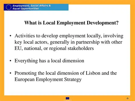 Develop local economic activities