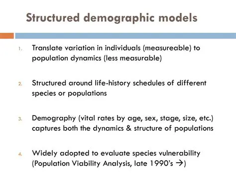Developing more accurate demographic models