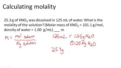Developing new methods for calculating molality