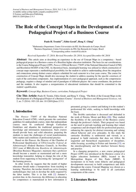 Development of a Pedagogical Project