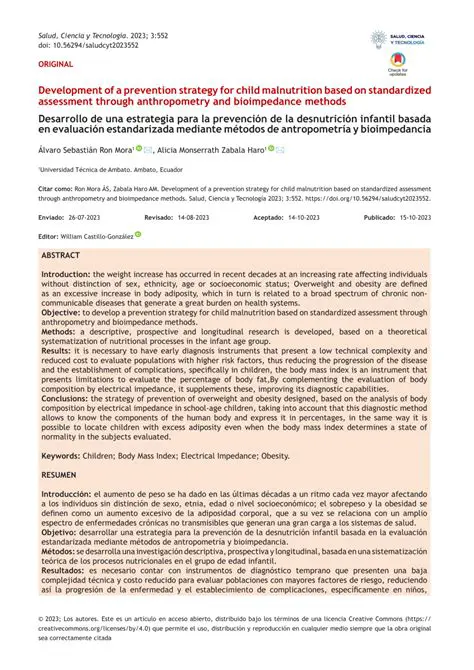 Development of a prevention strategy