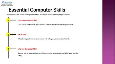 Develops essential computer skills