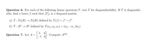 Diagonalizability of Linear Operators