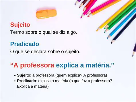 Dicas para Classificar o Sujeito e o Predicado