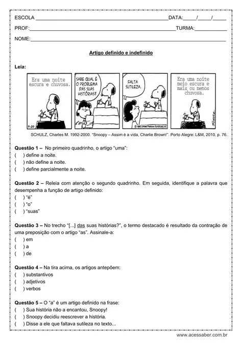 Dicas para Usar os Artigos Definidos e Indefinidos