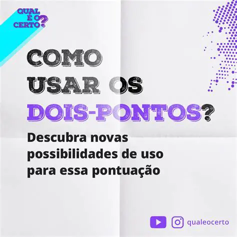 Dicas para Uso Correto dos DOIS PONTOS
