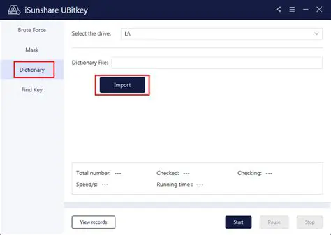 Dictionary Recovery Method