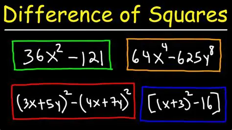 Difference of Squares Formula