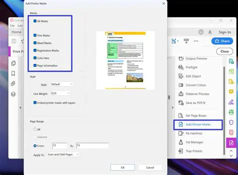 Different Pages Can Apply a Different Crop Mark