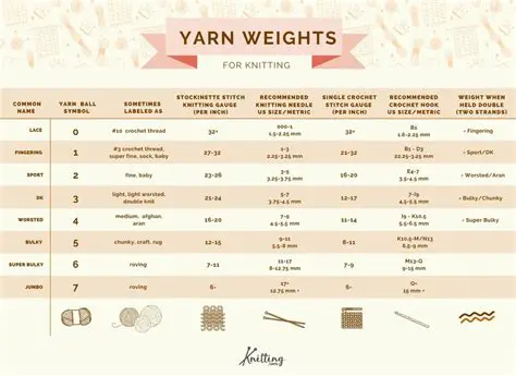 Different yarn requirements