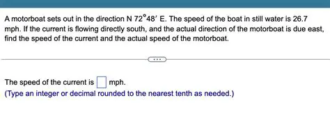 Direction of the Motorboat