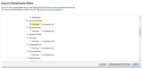 Directly import employee hours