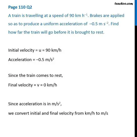 Distance Covered Before Stopping