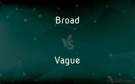 Distinguishing Between Broad and Vague Definitions