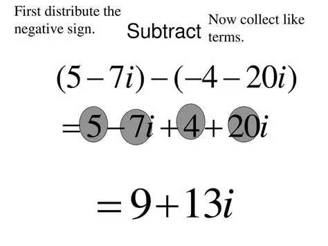 Distribute the first complex number