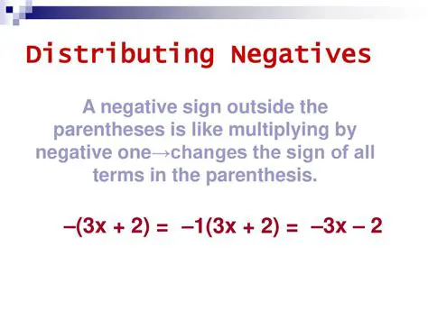 Distribute the negative sign