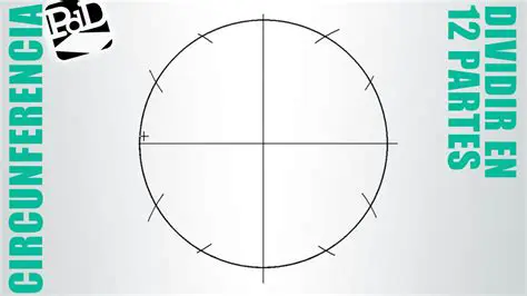 Divide la circunferencia en 12 tramos iguales