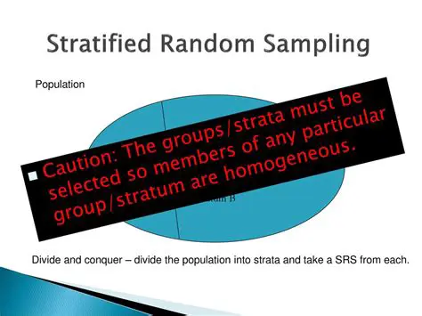 Divide the population into strata