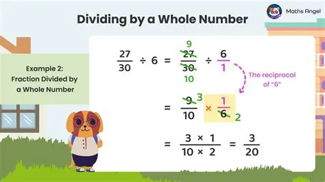 Dividing Fractions by a Whole Number