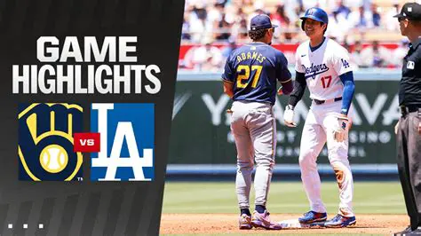 Dodgers vs Brewers: A Showdown of Titans in MLB