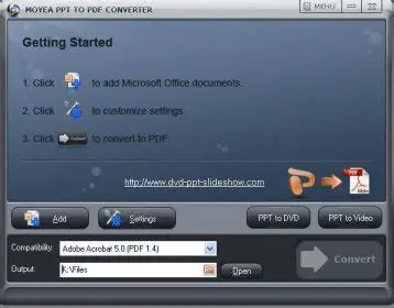 Download and Install Moyea Free PPT to PDF Converter