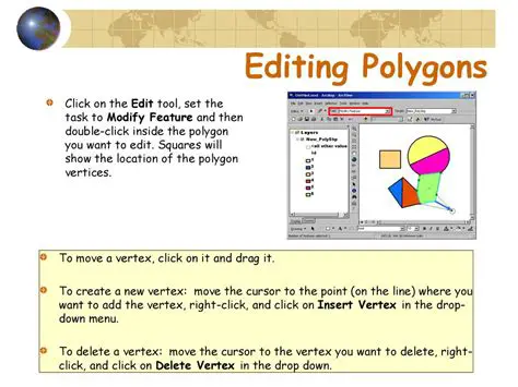 Drawing and editing polygons