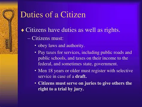 Duties of a Citizen to the State
