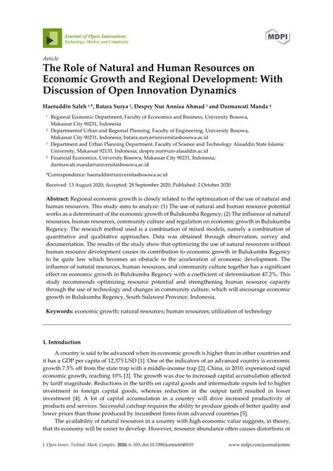 Economic Growth and Regional Development
