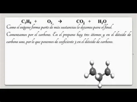 Ecuacion Quimica de la Combustion del Propano