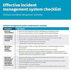 Effective incident management